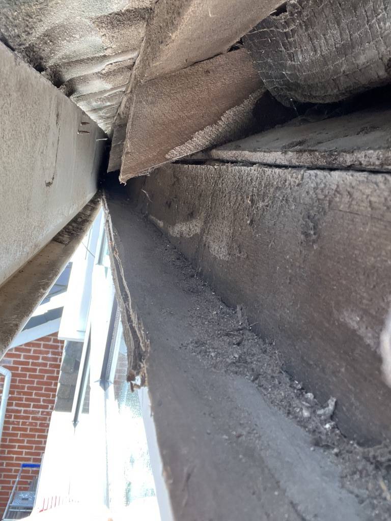 Rafter back to the point the fascia joins