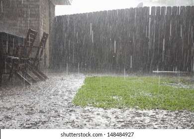 view-heavy-rains-backyard-260nw-148484927