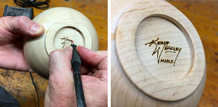 Turning-Wood-Bowls-Step-18-Signing-Bowl